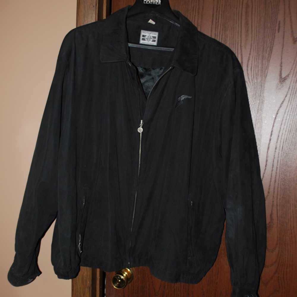 Black Soft Goodyear Lined Jacket - PRICE REDUCED - XXL